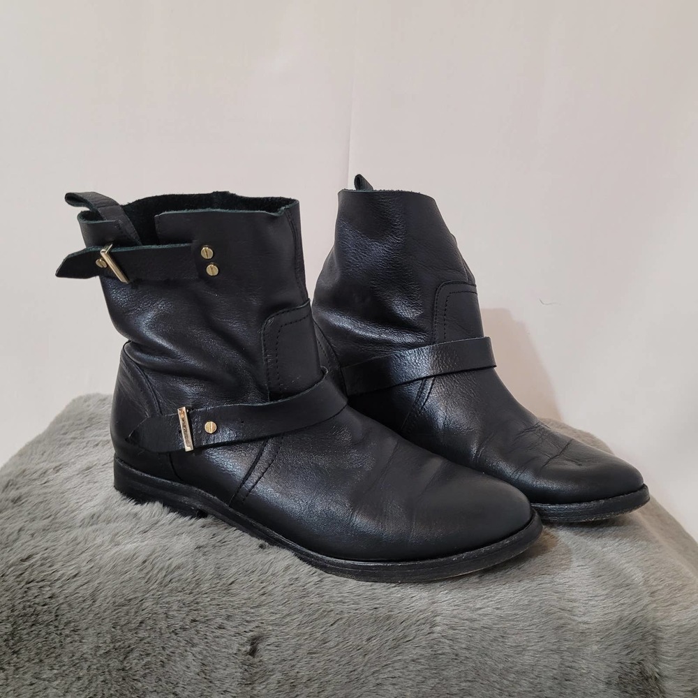 Joie Hoxton Flat Moto Boots - Size 37.5